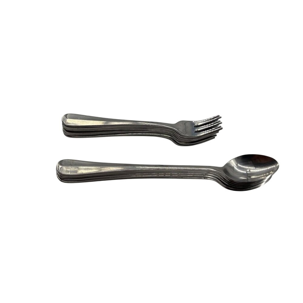 International Silver Co Stainless Steel Teaspoons and Forks Set 15 Piece